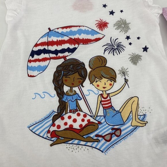 Tommy Bahama Sleep Shirt Girls 2T Nightgown Beach Short Sleeve NEW - Picture 2 of 5